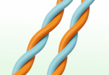 ねじろうくんBTでよじったケーブルサンプル。