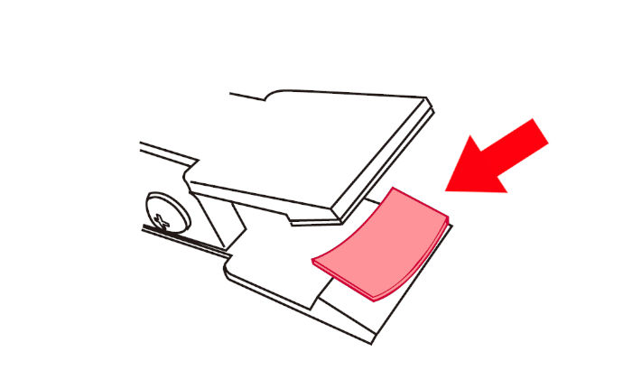 ラバーをはがした様子